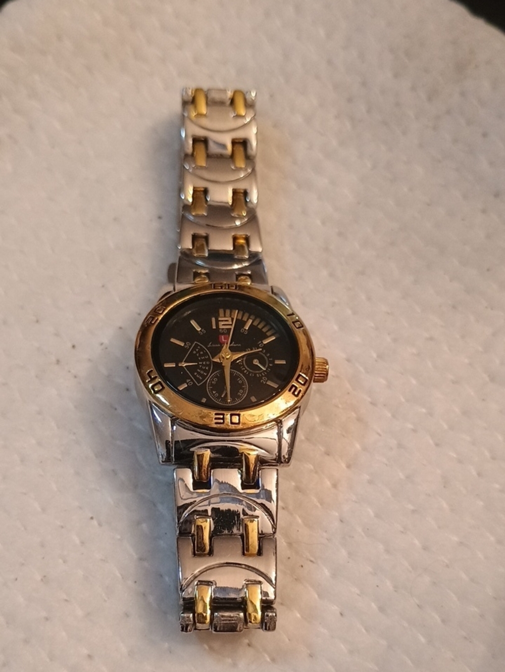Luis Cardini Women's Two-Tone Gold/Silver Quartz Sport Watch